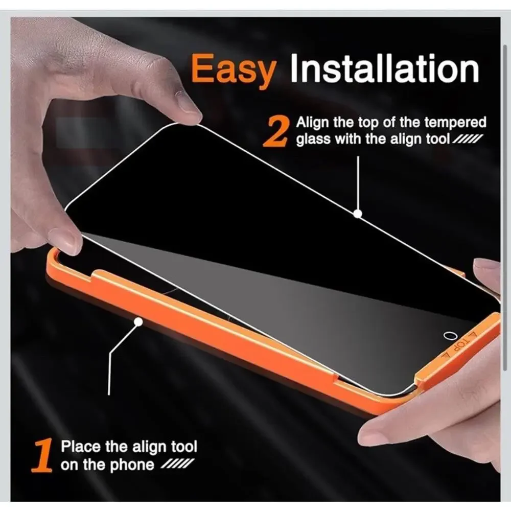 3x iPhone Air 17 Privacy Tempered Glass Screen + 3 Camera Protector 9H Fast Shi